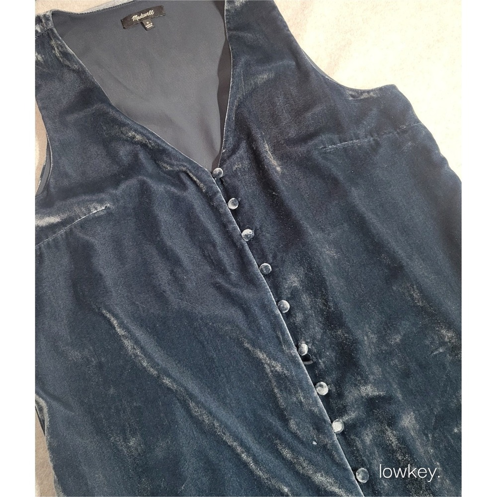 Madewell Velvet Midi Dress in Deep Navy